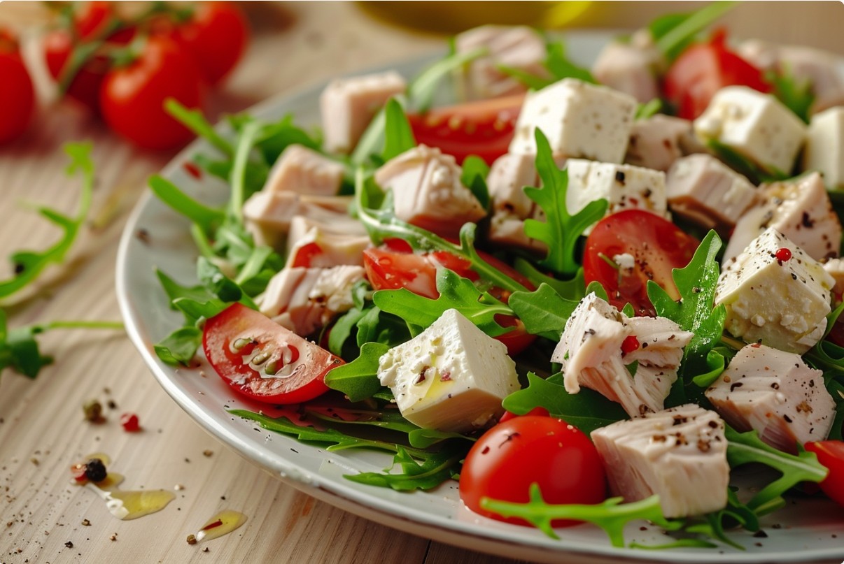 Салат з тунцем і сиром фета — соковитий і легкий