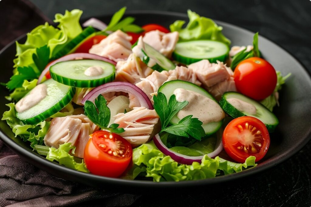 Салат з тунцем і тахіні — мінімум інгредієнтів, максимум смаку