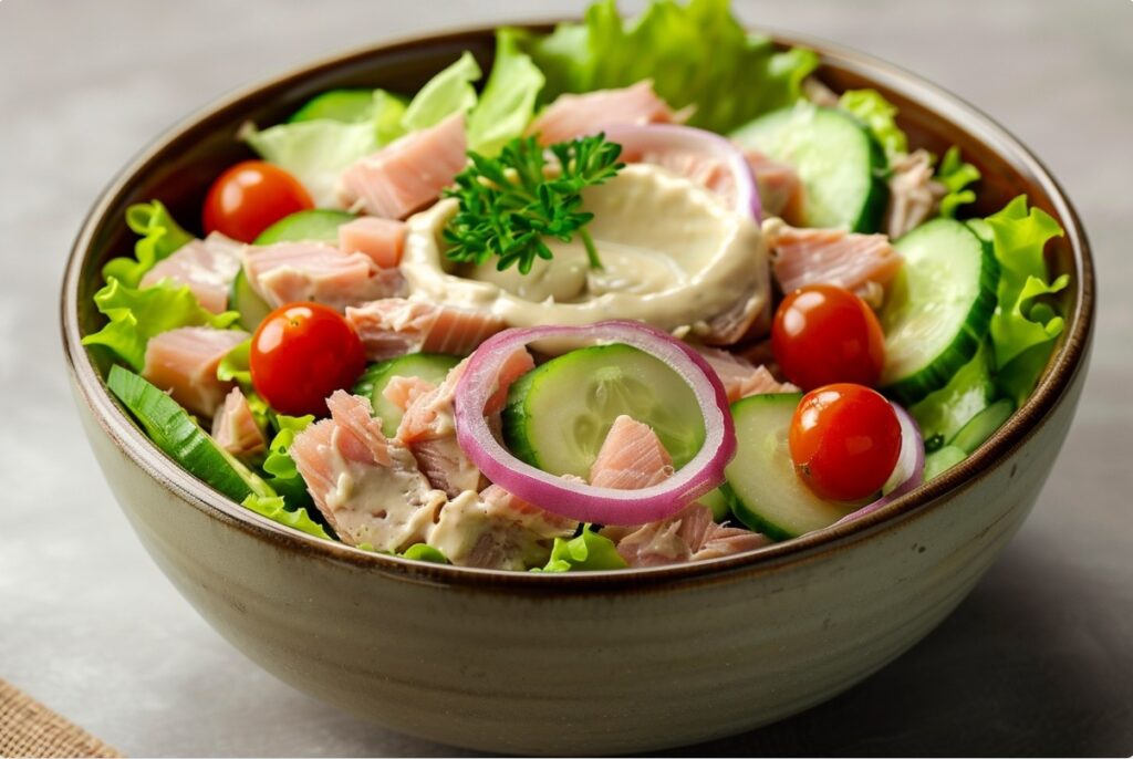 Салат з тунцем і тахіні — соковитий і ароматний