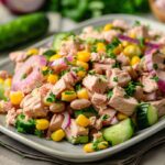 Салат з тунцем, квасолею і кукурудзою