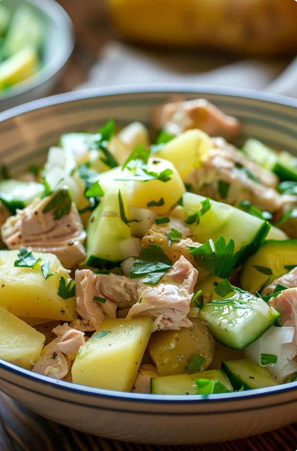 Салат з тунцем недорогий рецепт