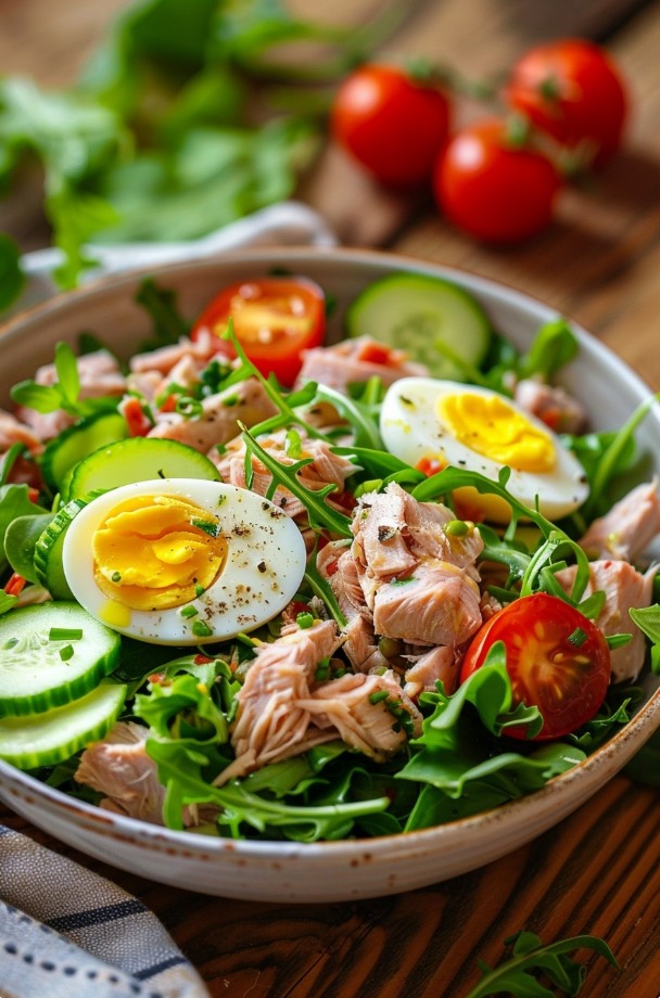 Салат з тунцем швидкий і поживний