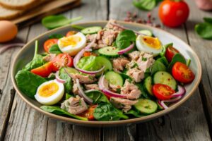 Tuna and Baby Spinach Salad (15-Minute Recipe)