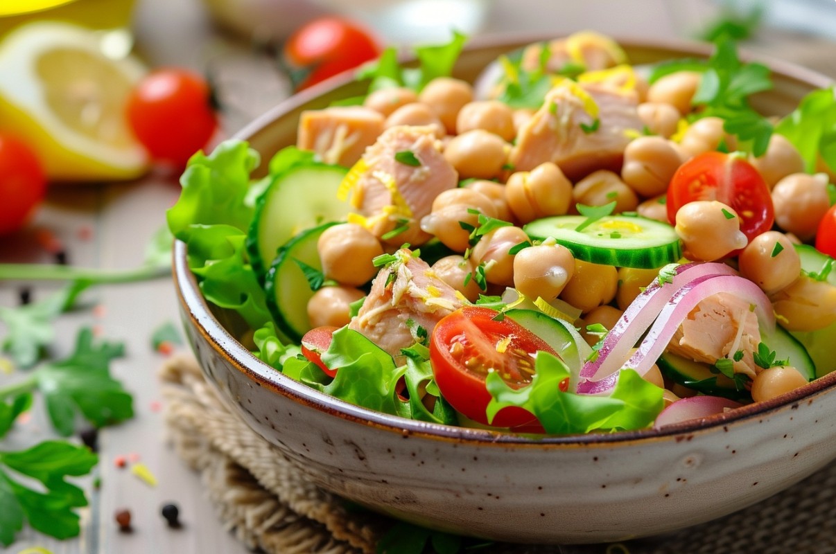 Салат з тунцем та нутом — корисний рецепт