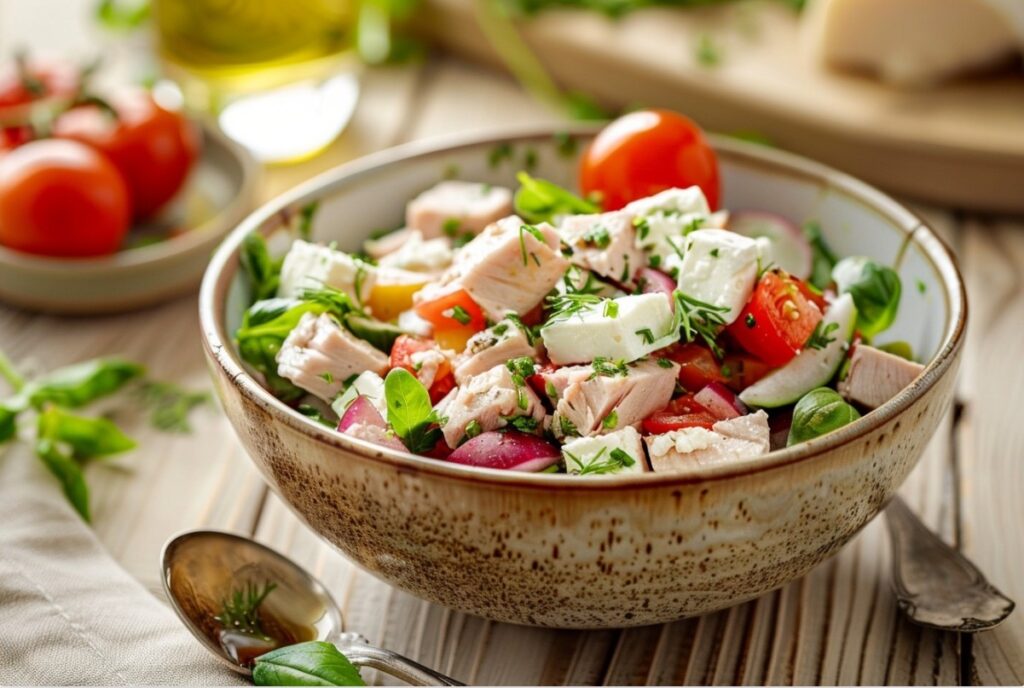 Салат з тунцем та помідорами — класичний варіант