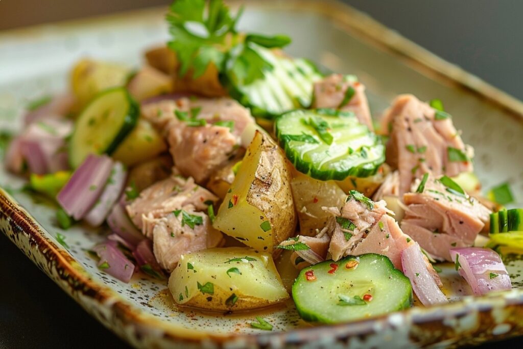 Салат з тунцем у домашньому стилі