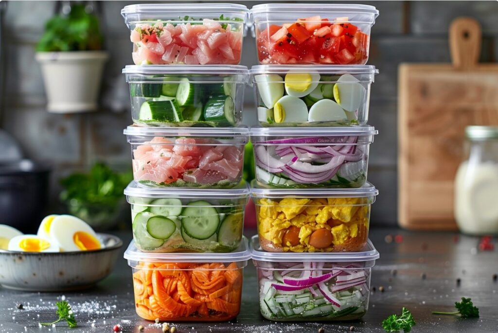Secrets for storing tuna and vegetables for salad