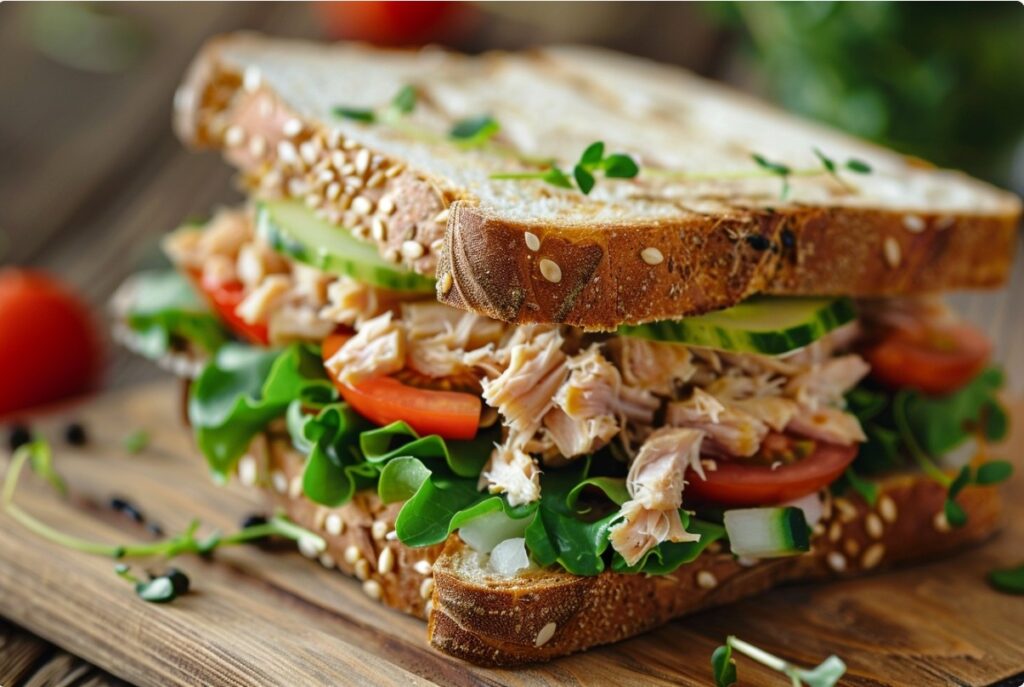 Сендвіч з тунцем і листям салату — класика