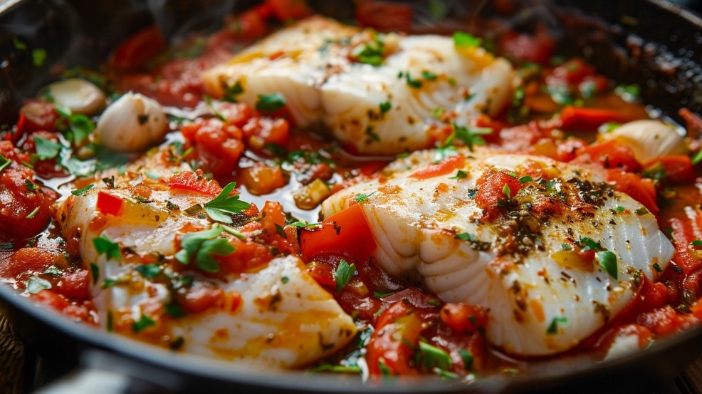 Шакшука з рибою, як готувати