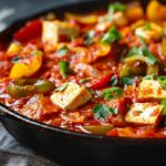 Wegańska szakszuka z tofu (bez jajek) – szybki przepis z jednej patelni