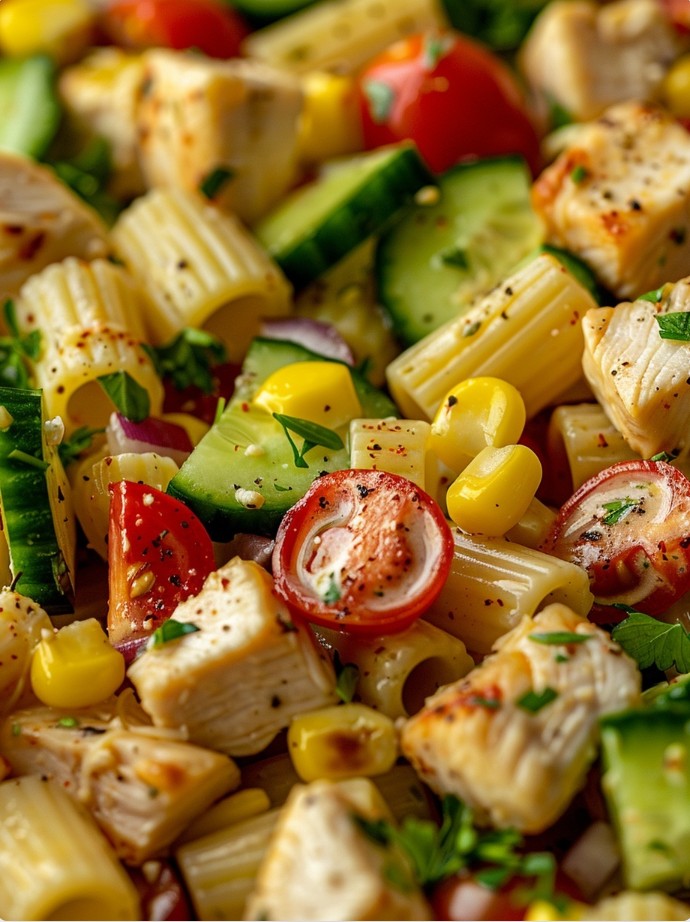 Швидкий Nudelsalat з того, що знайдеться у холодильнику