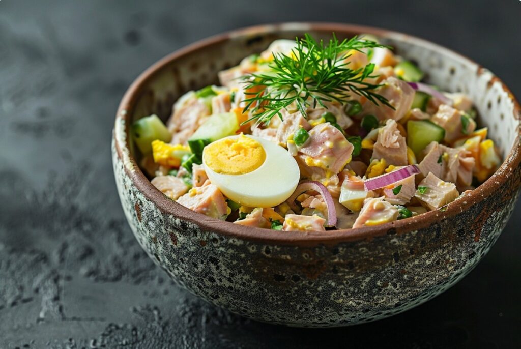 Szybka sałatka z tuńczykiem i ogórkiem na co dzień