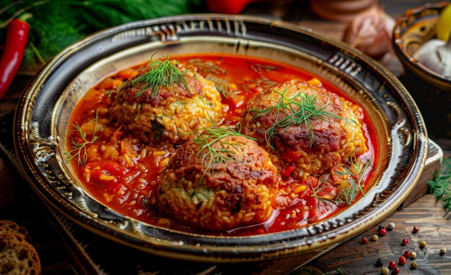 Смачні ліниві голубці у томатно-сметанному соусі