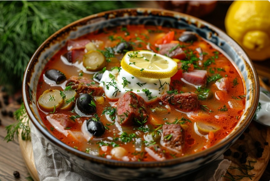 Солянка м’ясна збірна по-домашньому