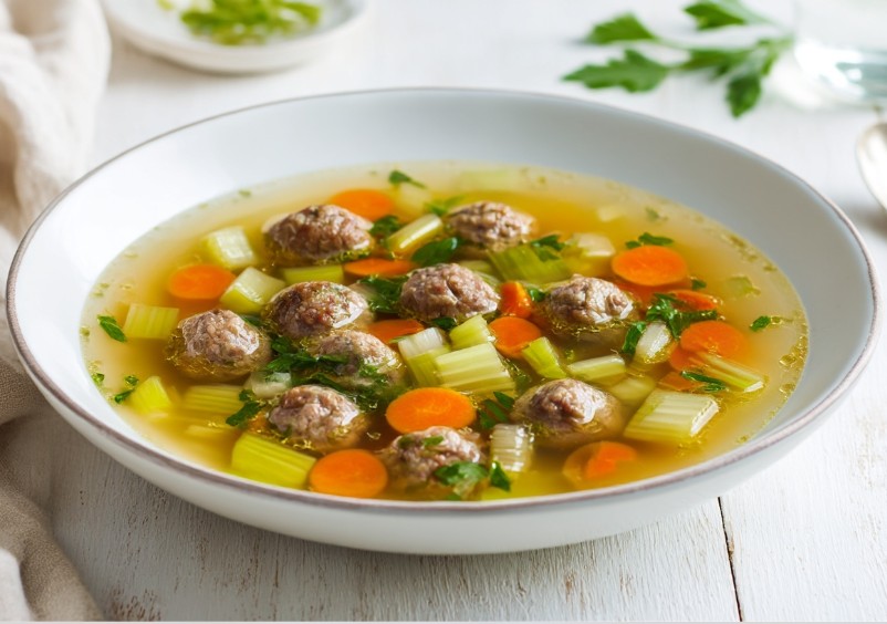 Суп з фрикадельками