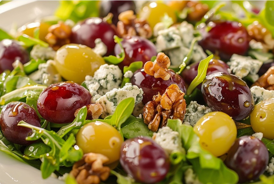 Святковий салат з сиром дорблю