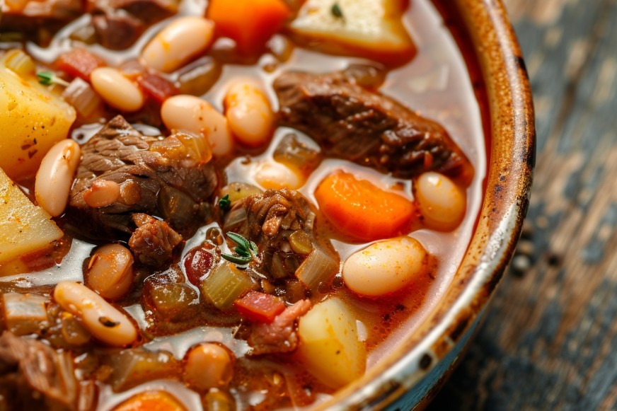 Ситний бограч з квасолею та м’ясом