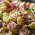 Салат з тунцем, картоплею по-домашньому