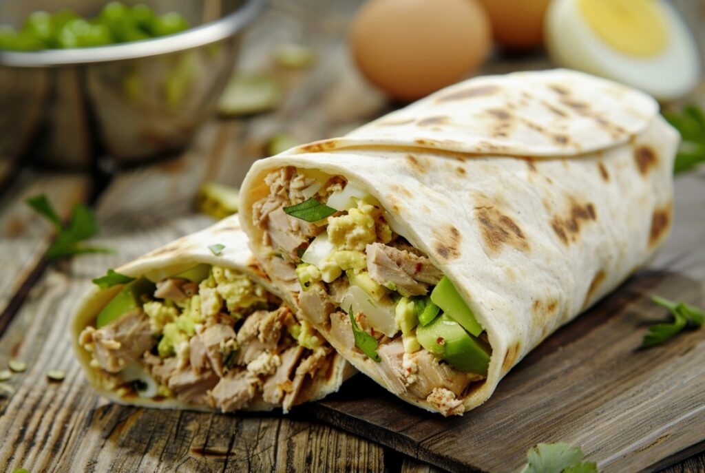 Тортилья з тунцем і авокадо — легкий варіант