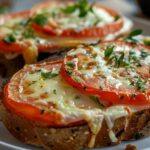 Überbackene Käsetoasts mit Tomaten (aus dem Ofen)