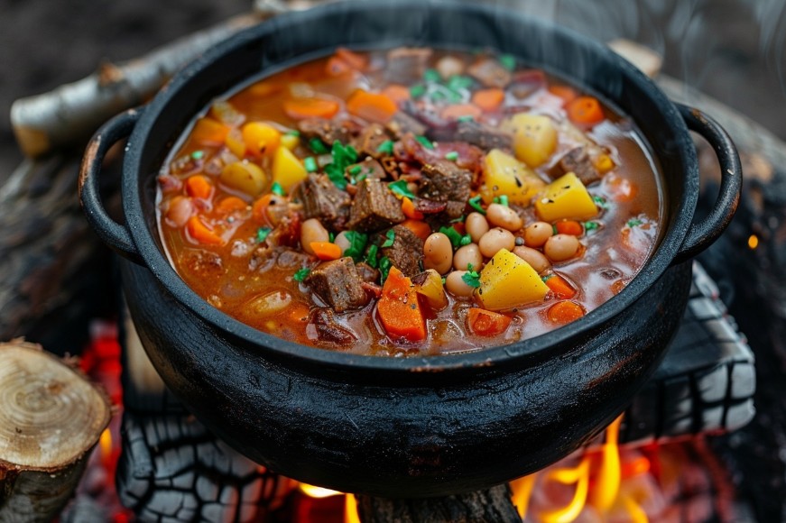 Традиційний карпатський бограч з квасолею