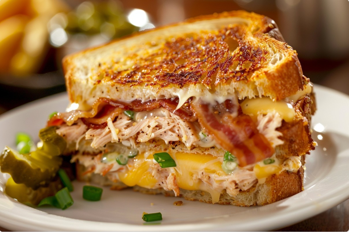 Tuna melt з беконом — хрусткий сендвіч з тягучим сиром