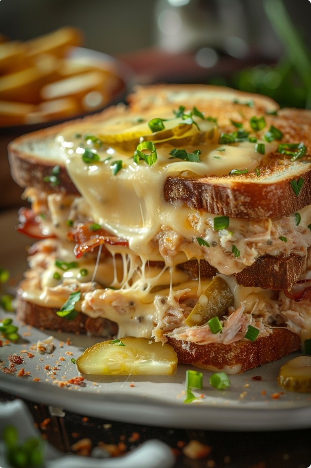 Tuna melt з беконом — швидкий сендвіч