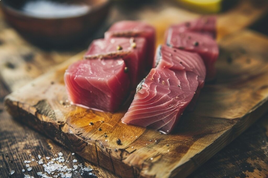 Тунець перед приготуванням