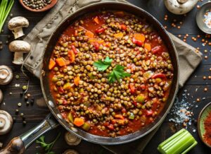 Веганський соус болоньєзе для пасти