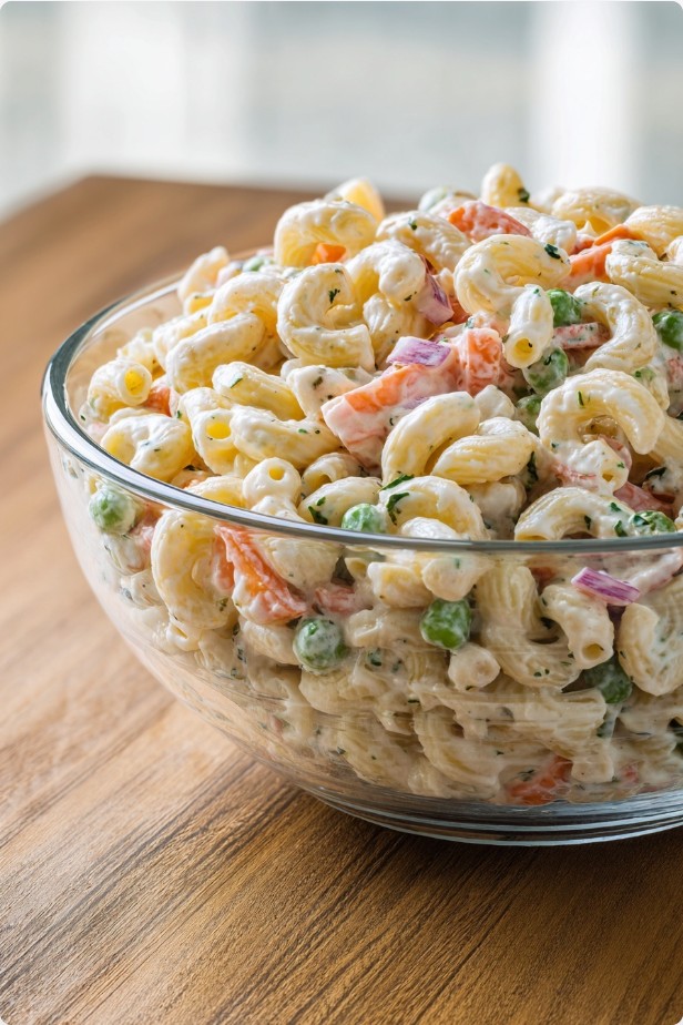 Великий макаронний салат для гостей — ідея для вечірки або барбекю