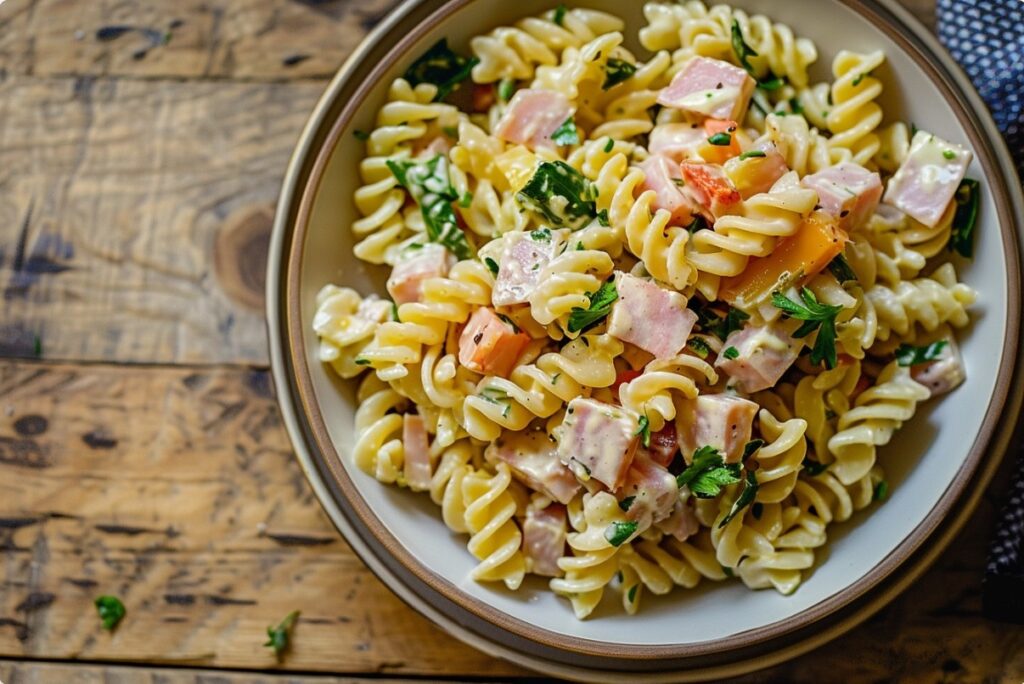 Jak pokroić szynkę do sałatki makaronowej