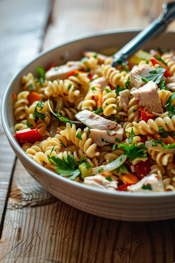 Hähnchenbrust vorbereiten für Nudelsalat