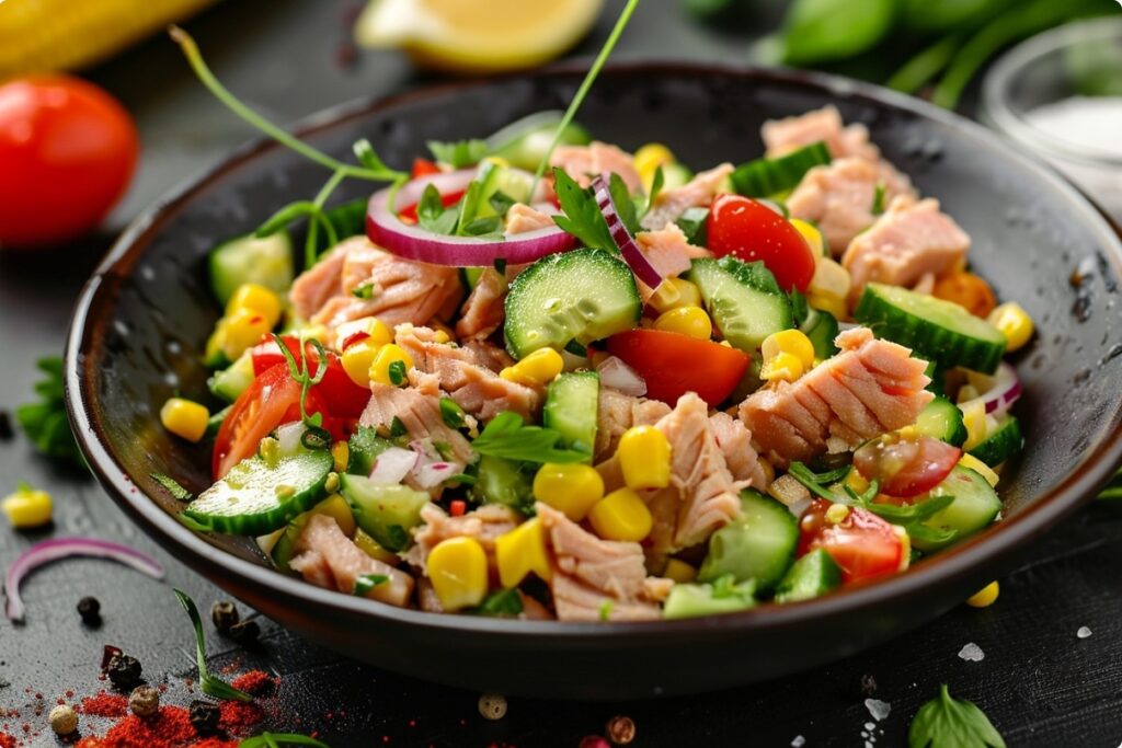 Як підібрати овочі до тунця