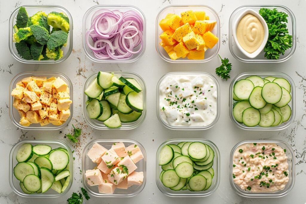 How to prep and store ingredients for salad