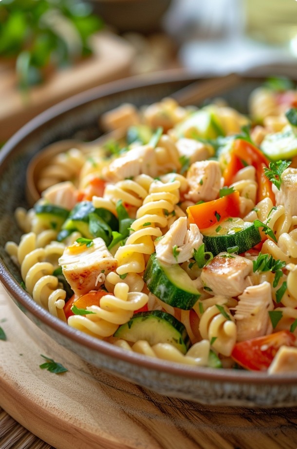 Hähnchen richtig zubereiten für Nudelsalat
