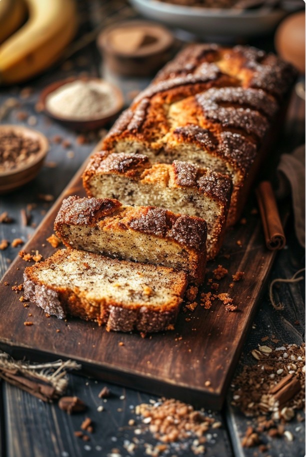 Як виглядає правильно пропечена крихта бананового хліба.