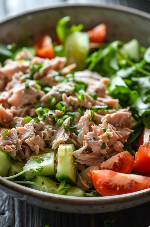Як зробити салат з тунцем не сухим і не водянистим