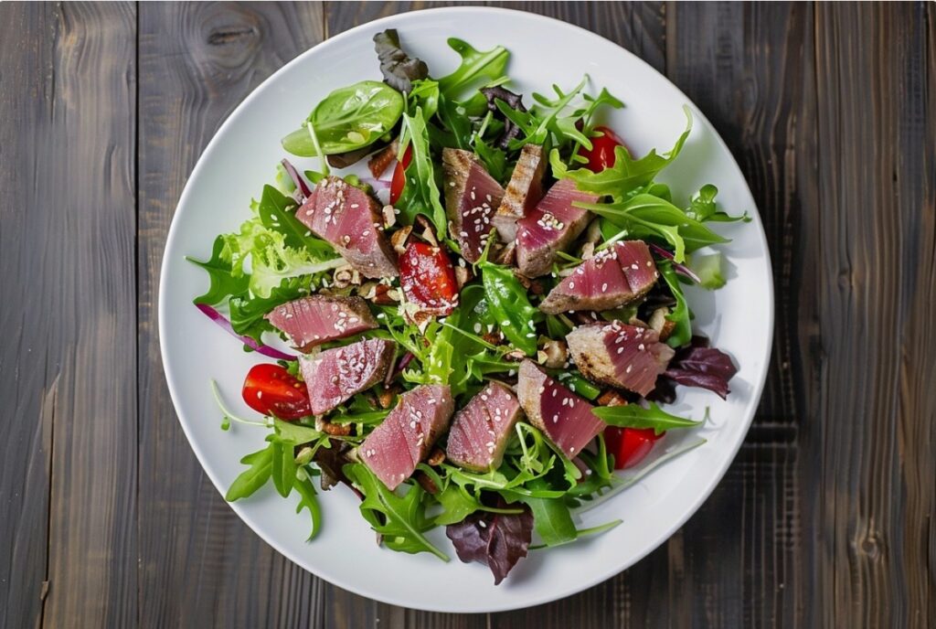 Як зробити салат з тунцем ресторанним на смак