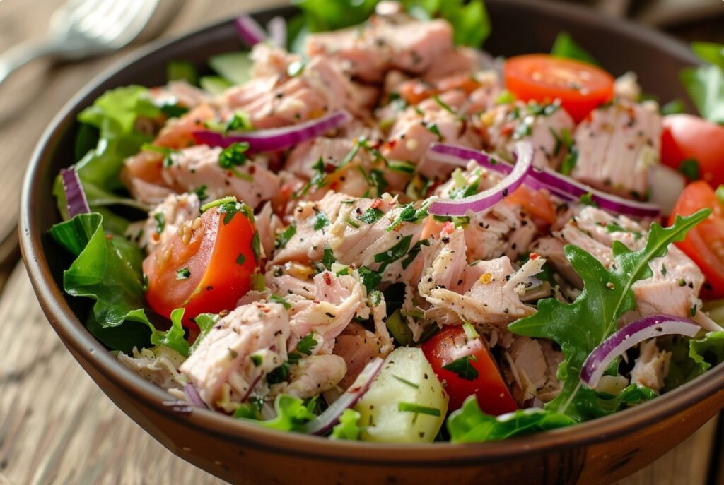 Як зробити салат з тунцем соковитим