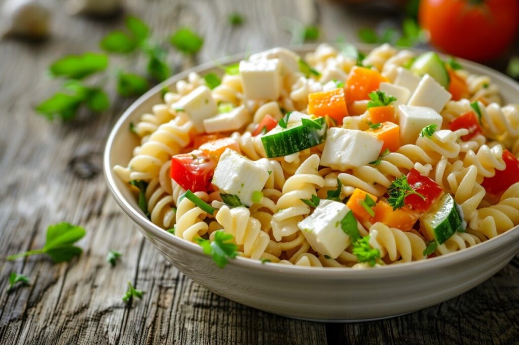 Який м’який сир краще для макаронного салату