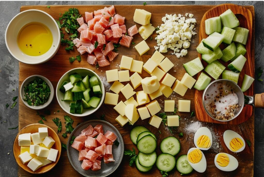 Який сир підходить до легких салатів з тунцем