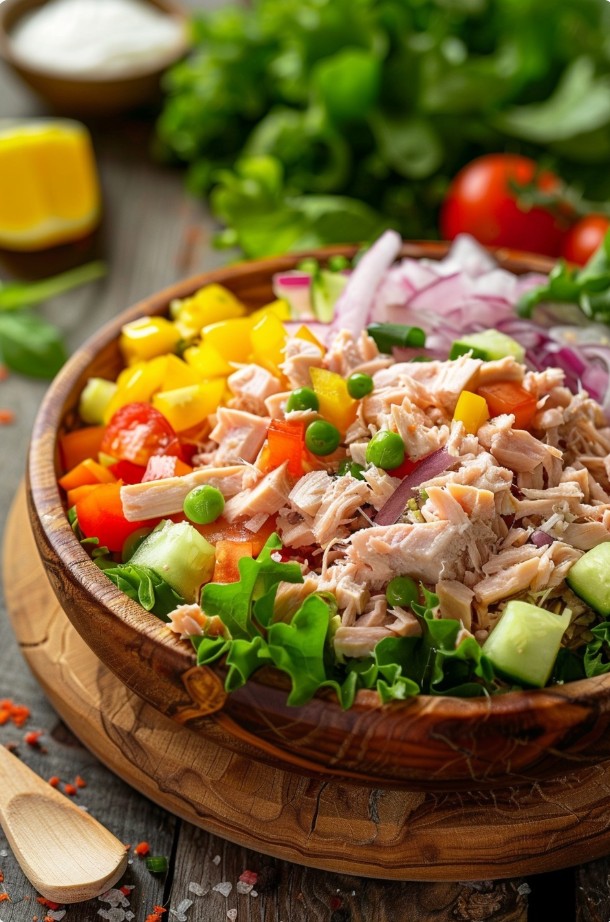 Збалансований салат з тунцем